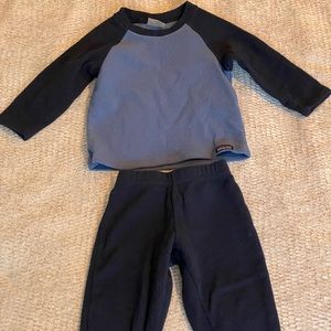 Patagonia Fleece Long Underwear Size 12-18 months